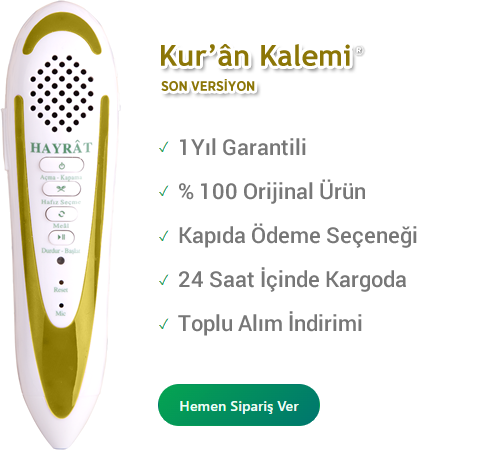 Kalemli Kur’an-ı Kerim ve Kur’an okuyan kalem ile Kur’an öğren, oku, hatim yap, mukabeleye katıl